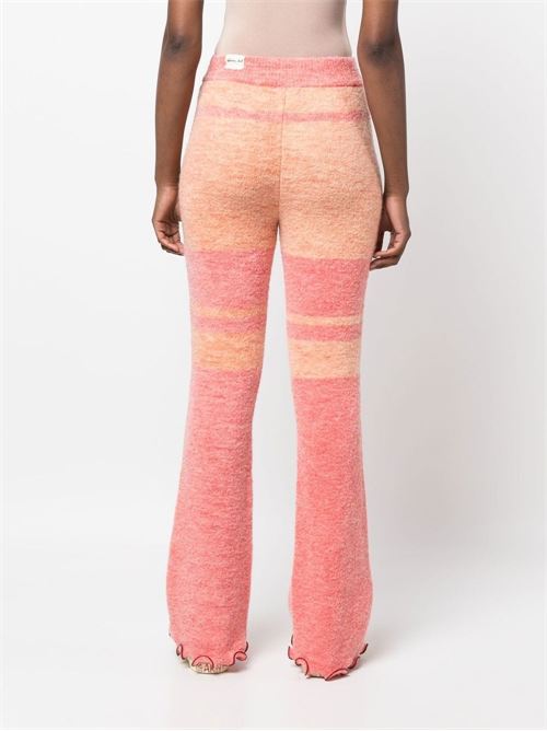 Knitted trousers with stripe print ANDERSSON BELL | PF22APA547WREDORN